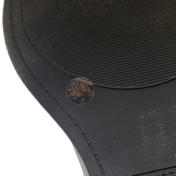 Vince Camuto Bobette Biker Boot Womens 9 Gray Suede Buckles Chunky Combat Stud - Picture 10 of 13